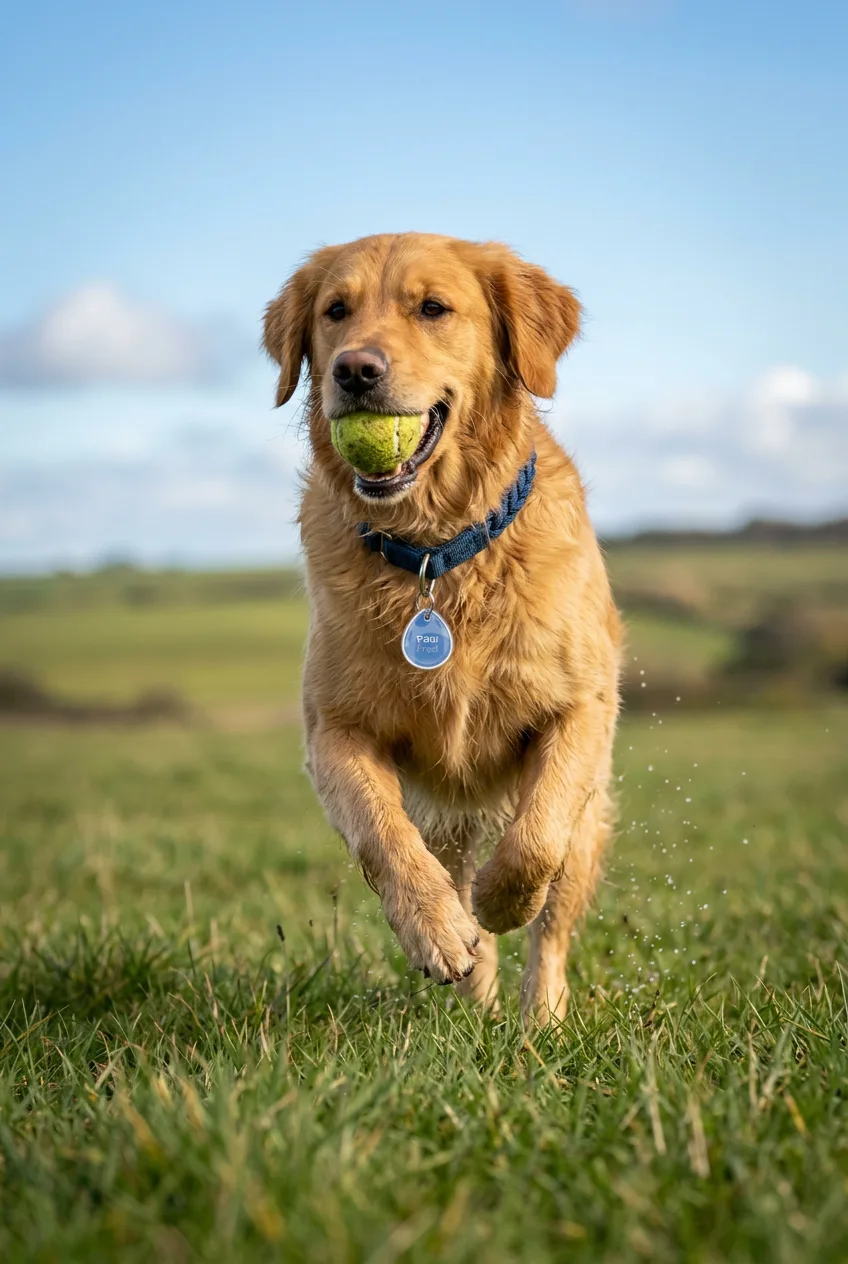 Mochi, a Golden Retriever