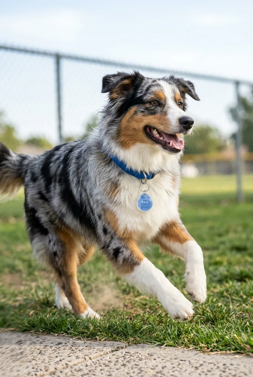 Rio, a Australian Shepherd
